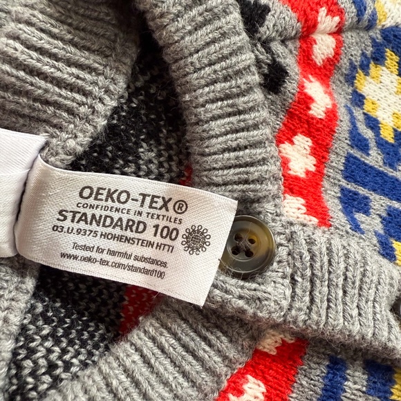 Hanna Andersson Winter Festival Baby 1st Holiday Sweater Romper Gift 0-3 Month - Picture 7 of 11